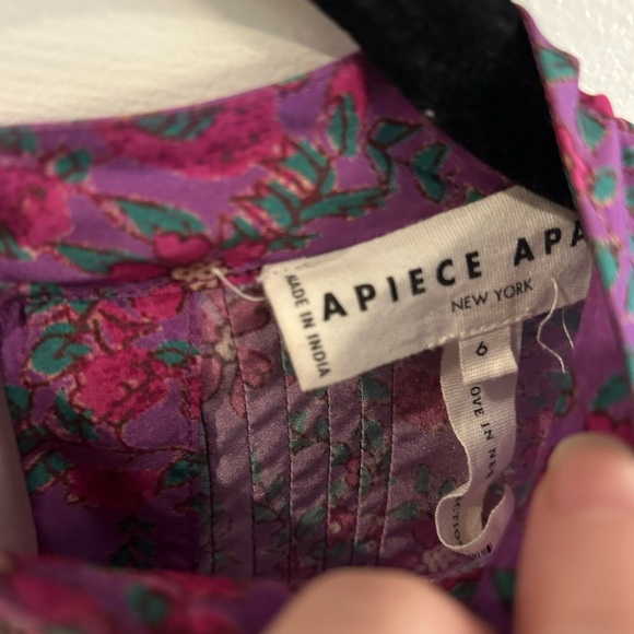 APIECE APART
Sez Pintuck Blouse In Potpourri Plum In Purple - Picture 5 of 9